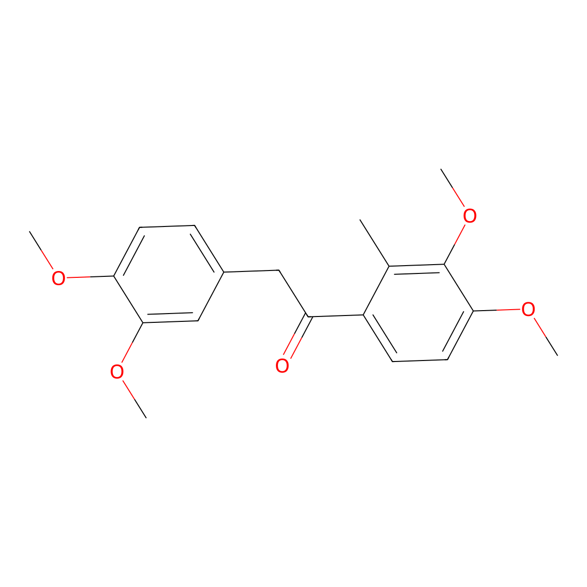 1-(3,4-Dimethoxy-2-methylphenyl)-2-(3,4-dimethoxyphenyl)ethanone molecular structure, CAS 36053-23-3