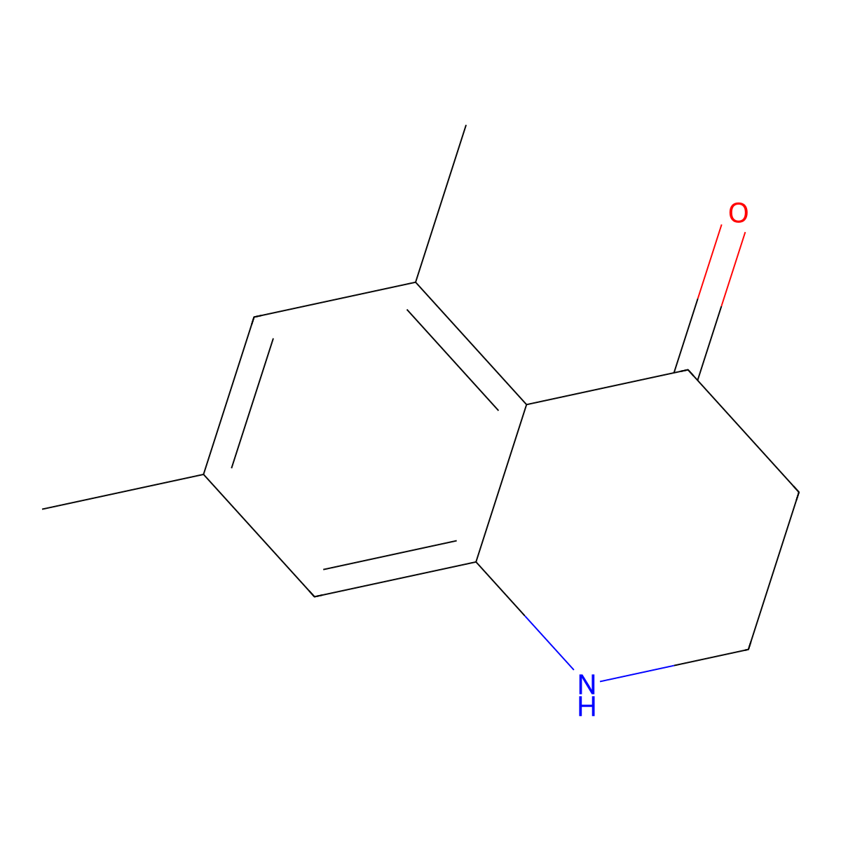 4(1H)-Quinolinone, 2,3-dihydro-5,7-dimethyl- molecular structure, CAS 36054-18-9