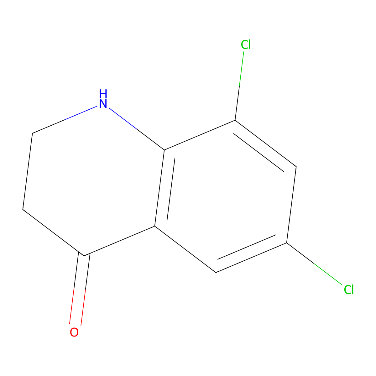6,8-Dichloro-2,3-dihydro-1H-quinolin-4-one molecular structure, CAS 36054-22-5