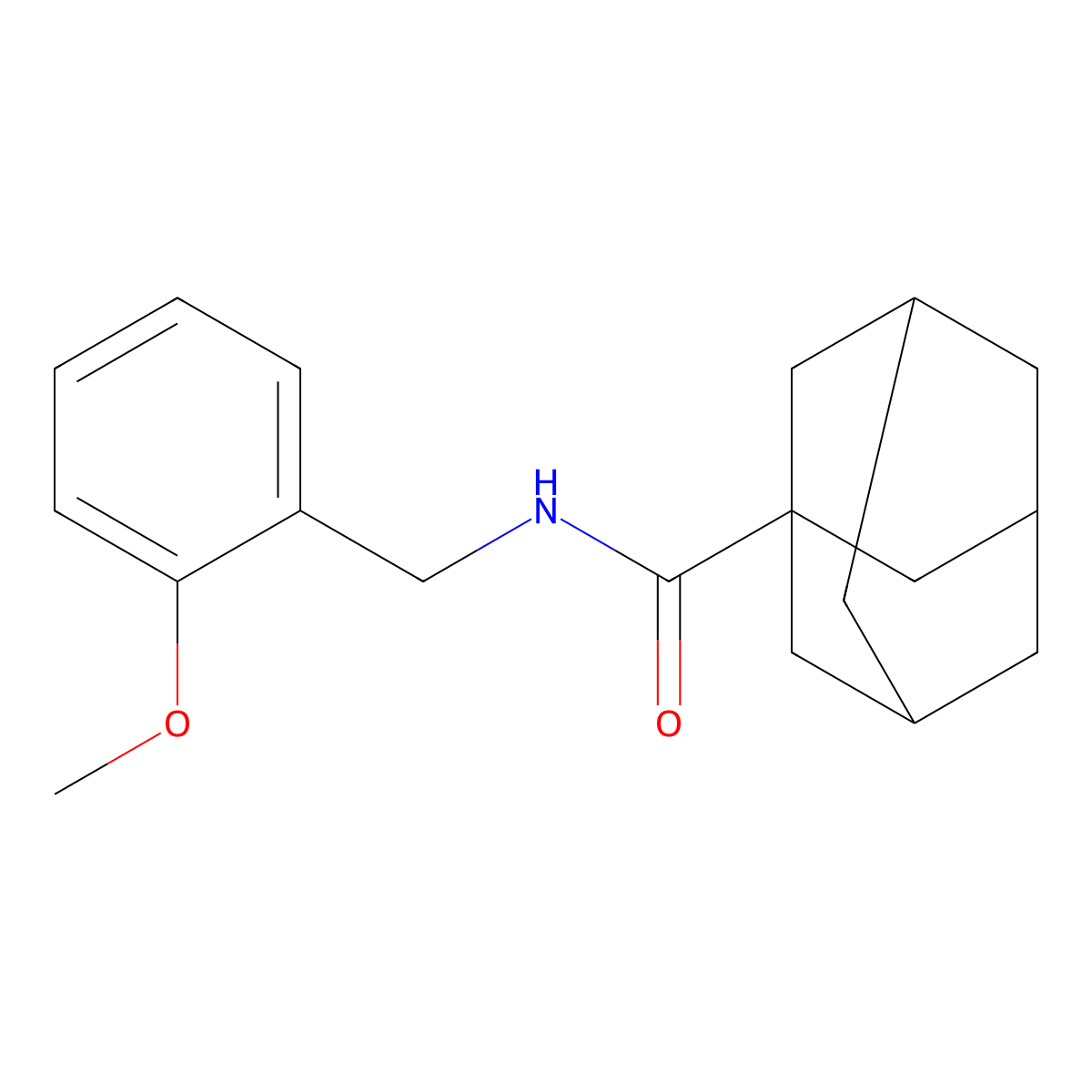 N-[(2-methoxyphenyl)methyl]adamantane-1-carboxamide molecular structure, CAS 360567-92-6