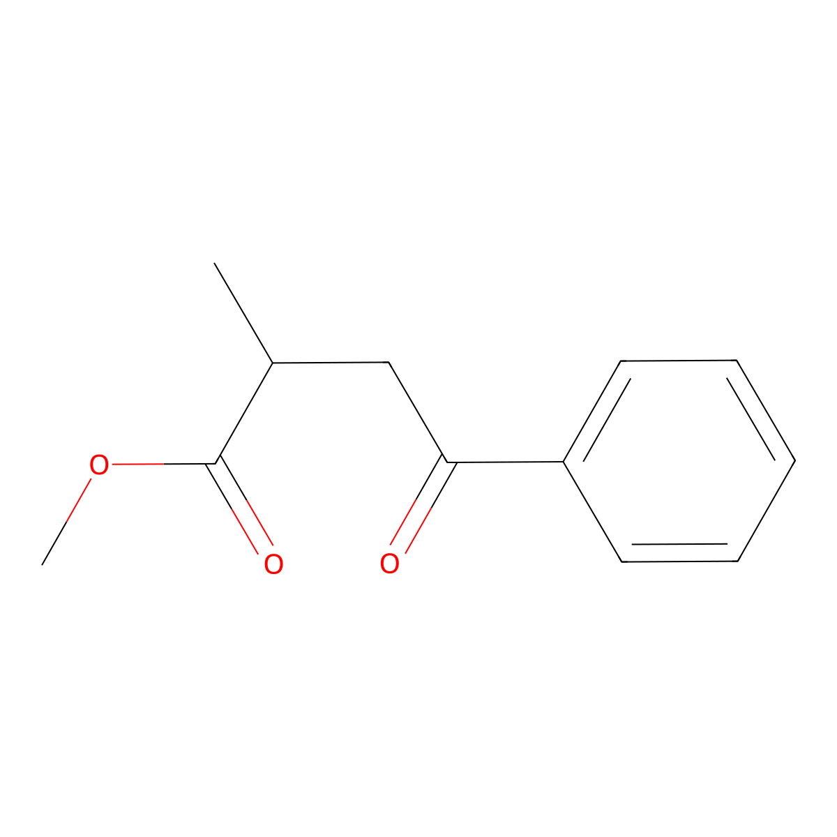 Methyl 2-methyl-4-oxo-4-phenylbutanoate molecular structure, CAS 36057-38-2
