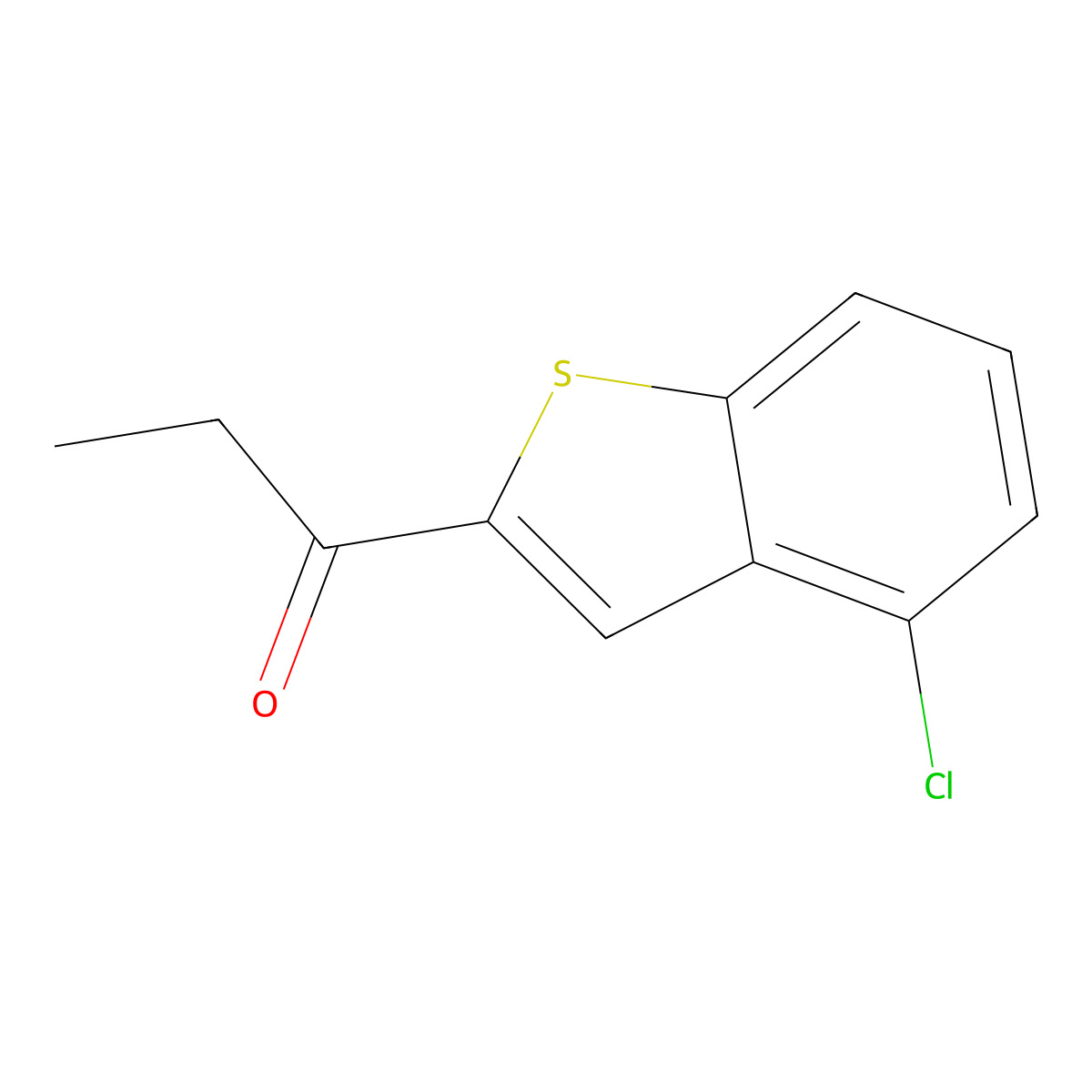 1-(4-Chlorobenzo[b]thien-2-yl)-1-propanone molecular structure, CAS 360575-31-1