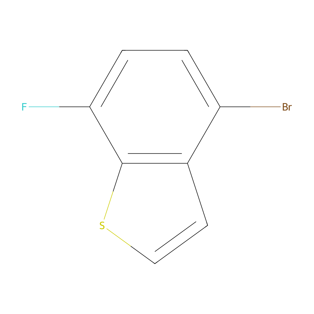 4-Bromo-7-fluorobenzo[b]thiophene molecular structure, CAS 360576-07-4