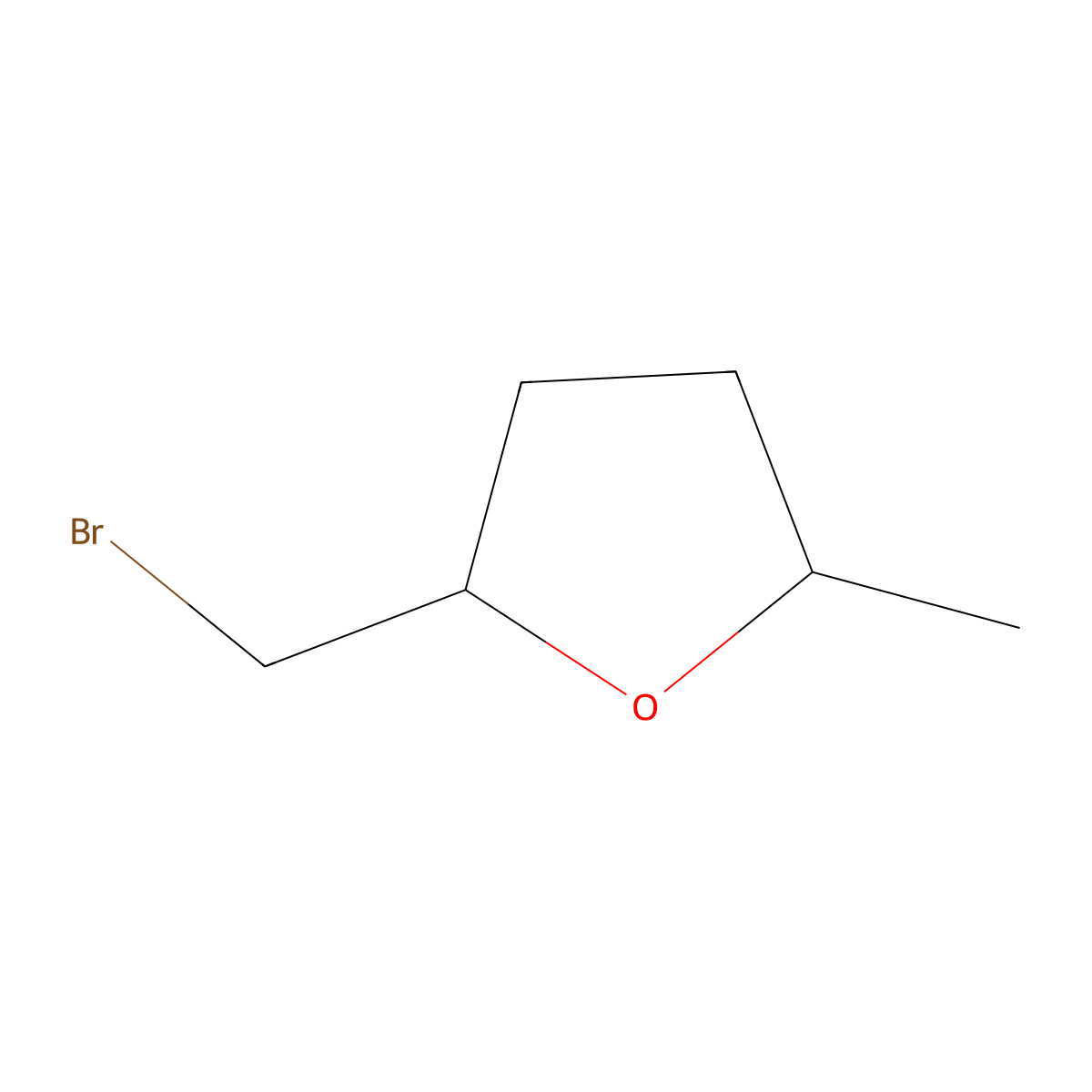 rac-(2R,5R)-2-(bromomethyl)-5-methyloxolane molecular structure, CAS 360578-77-4