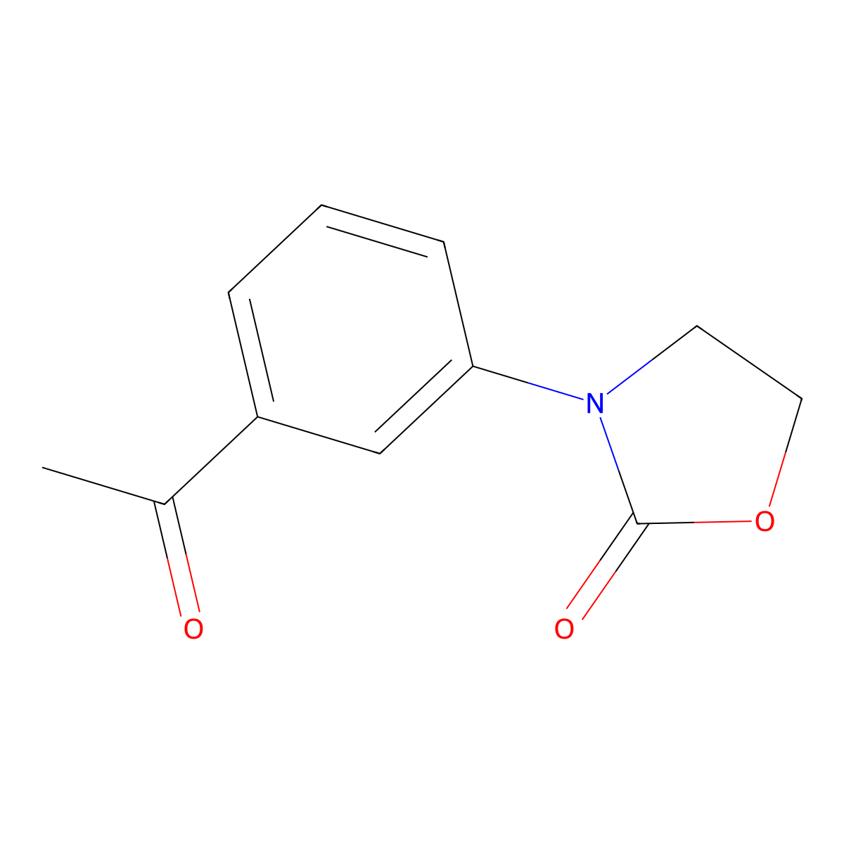3-(3-Acetylphenyl)-1,3-oxazolidin-2-one molecular structure, CAS 360580-22-9