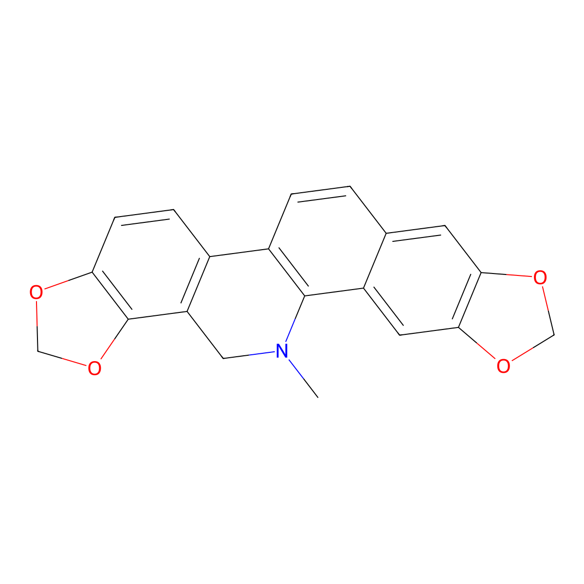Dihydrosanguinarine molecular structure, CAS 3606-45-9