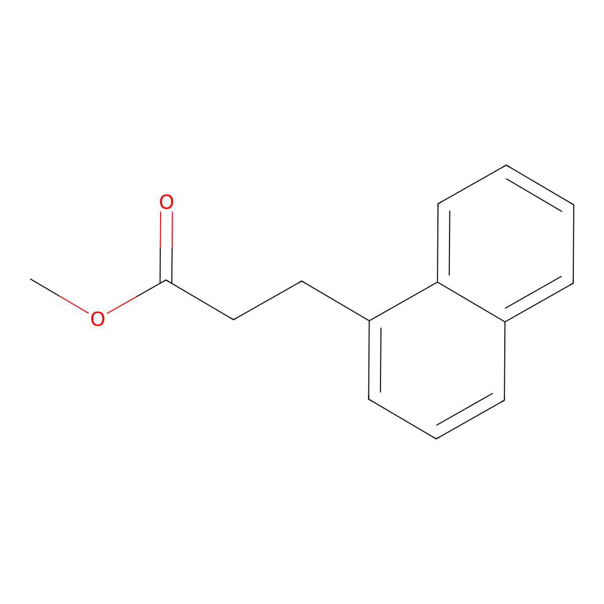 1-Naphthalenepropanoic acid methyl ester molecular structure, CAS 36060-99-8