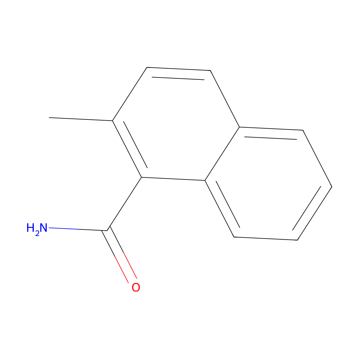 2-Methyl-[1]naphthoic acid amide molecular structure, CAS 36063-09-9