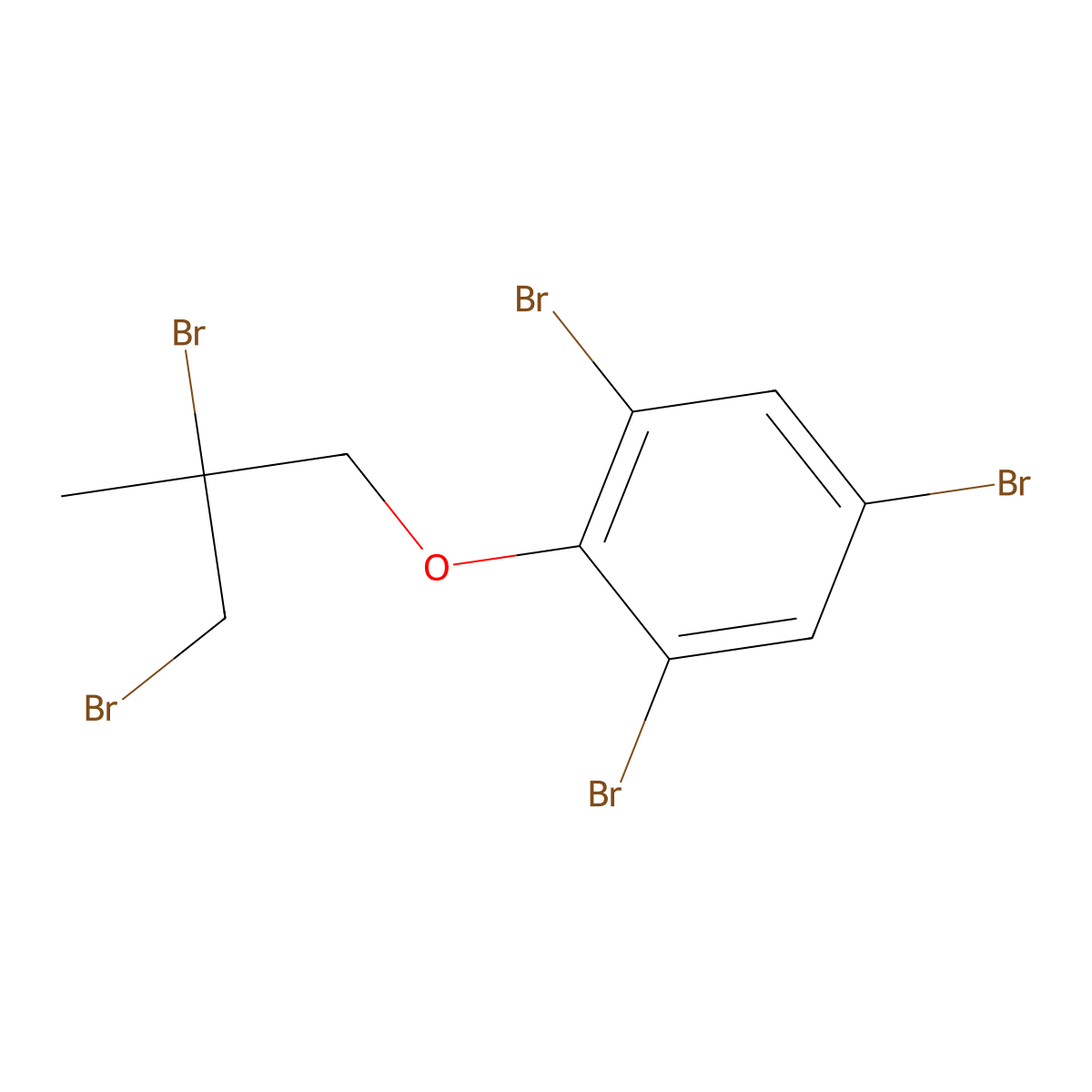 1,3,5-Tribromo-2-(2,3-dibromo-2-methylpropoxy)benzene molecular structure, CAS 36065-30-2