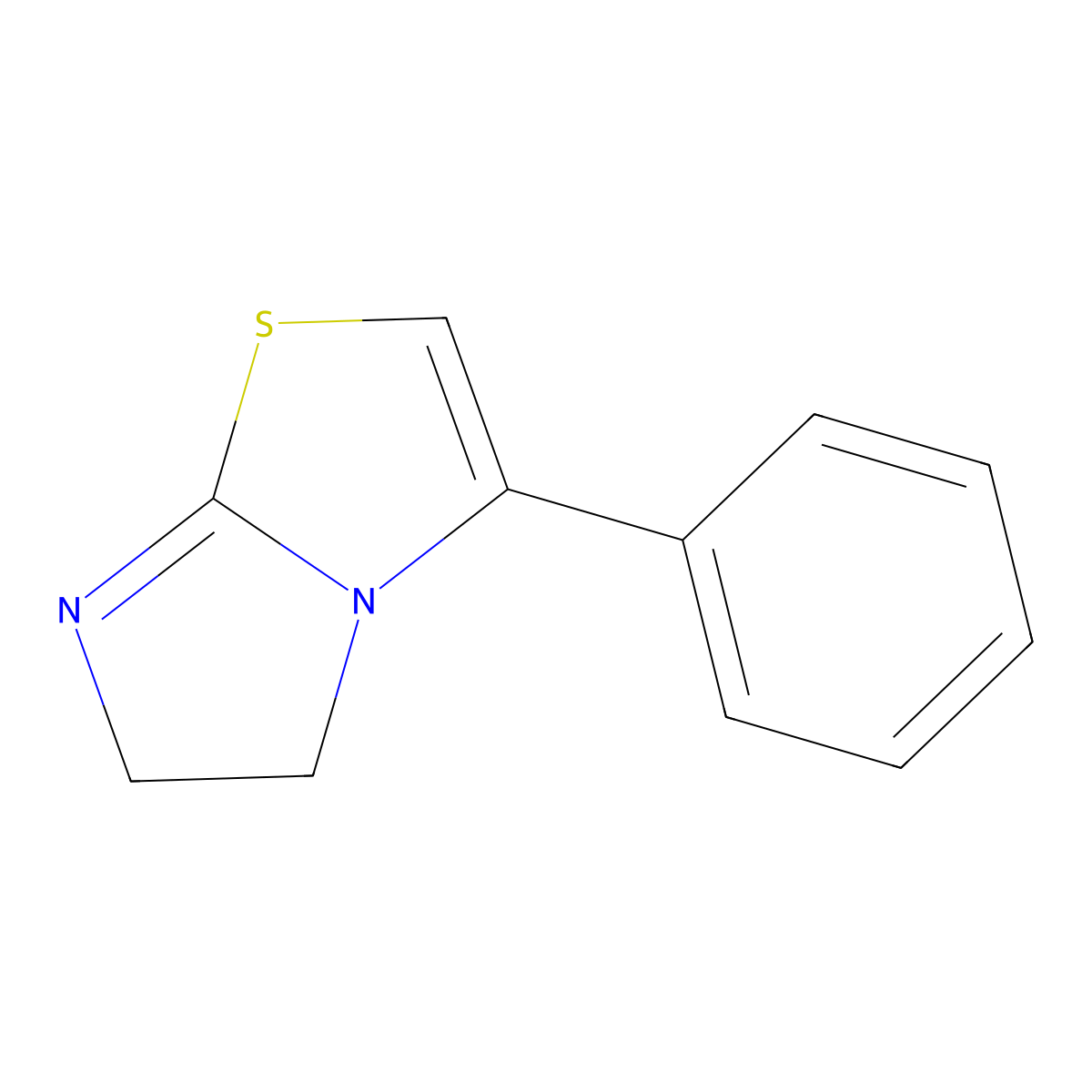 Imidazo(2,1-b)thiazole, 5,6-dihydro-3-phenyl- molecular structure, CAS 36065-41-5