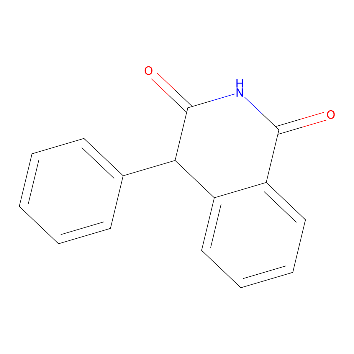 4-phenyl-1,3(2H,4H)-isoquinolinedione molecular structure, CAS 36068-88-9