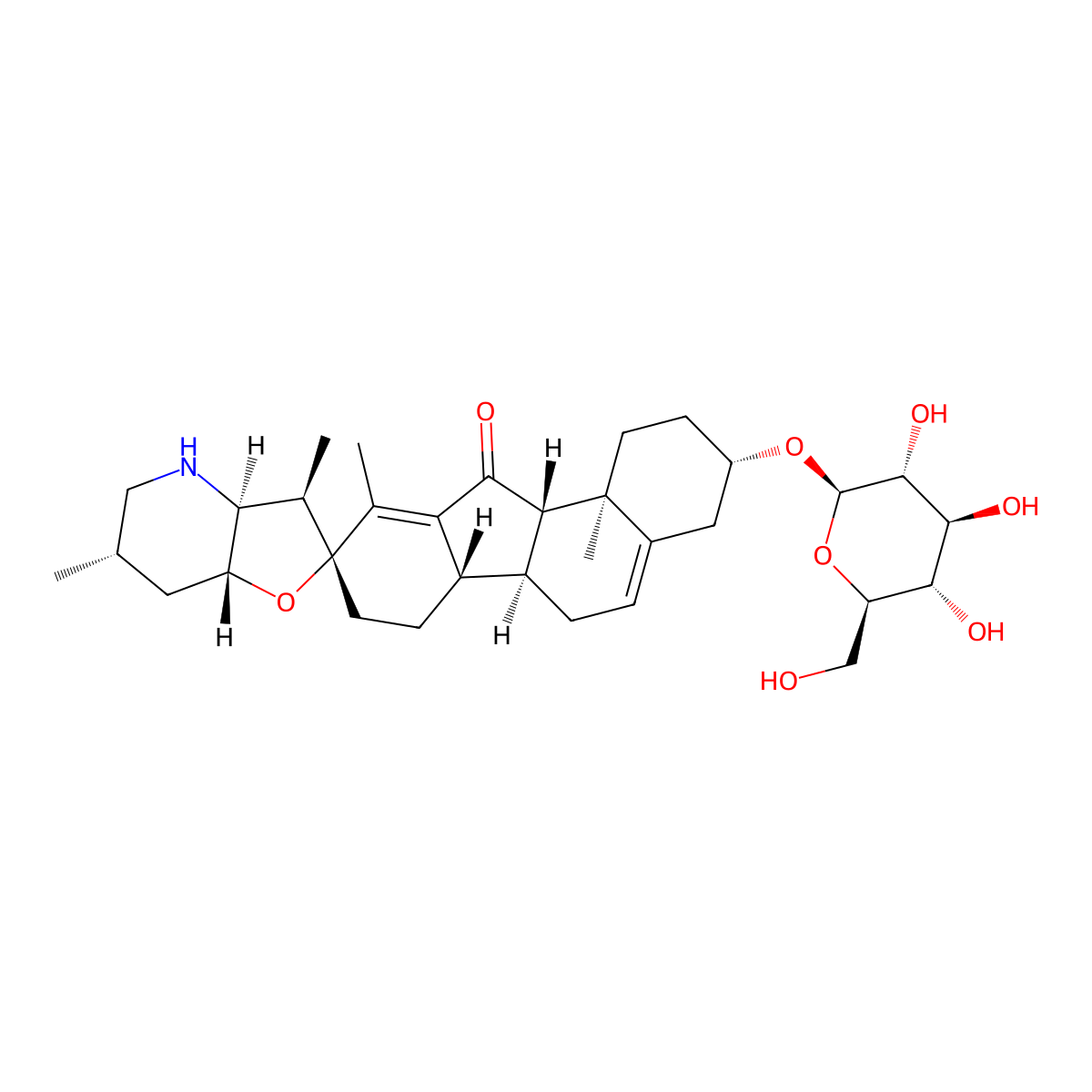 Pseudojervine molecular structure, CAS 36069-05-3