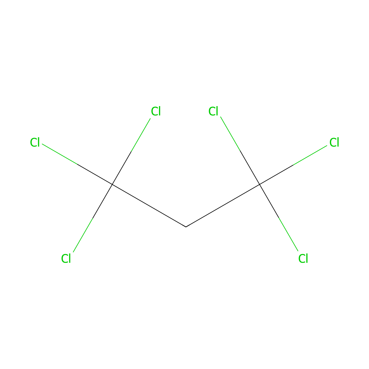 1,1,1,3,3,3-Hexachloropropane molecular structure, CAS 3607-78-1