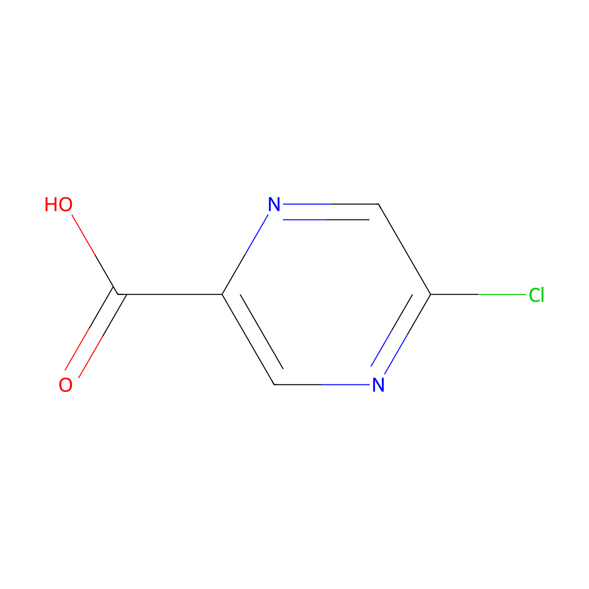 5-Chloropyrazinoic acid molecular structure, CAS 36070-80-1