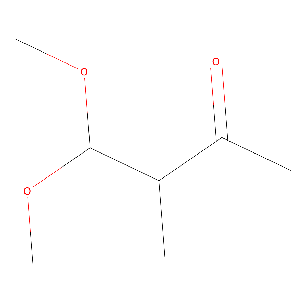 4,4-Dimethoxy-3-methylbutan-2-one molecular structure, CAS 36075-03-3