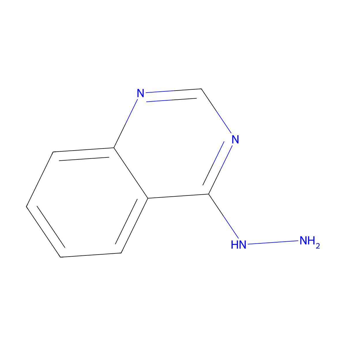 4-Hydrazinoquinazoline molecular structure, CAS 36075-44-2