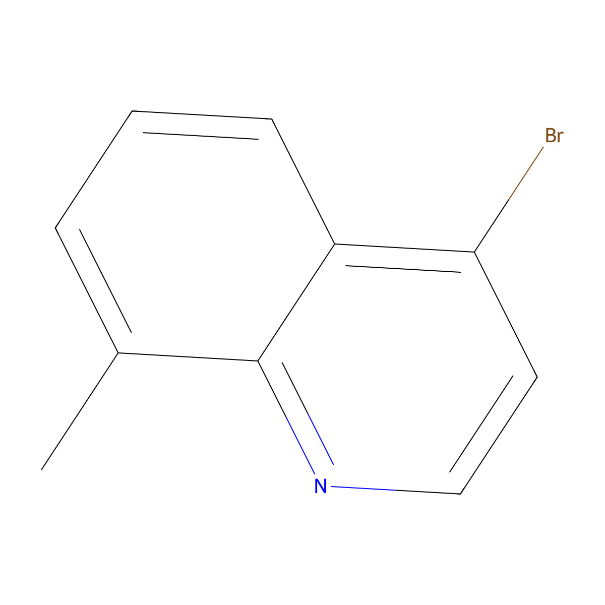 4-Bromo-8-methylquinoline molecular structure, CAS 36075-68-0