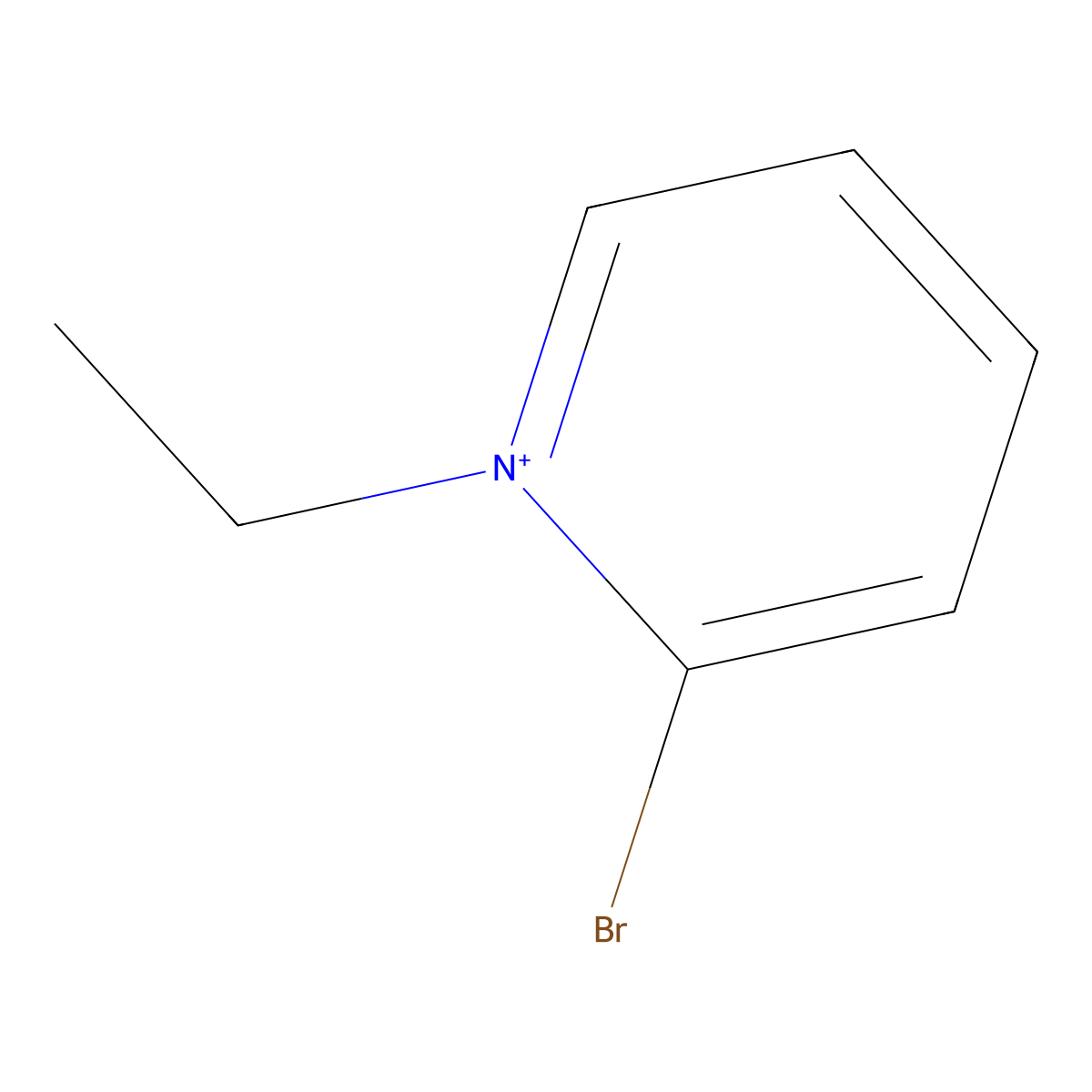 2-Bromo-1-ethylpyridinium molecular structure, CAS 36075-71-5