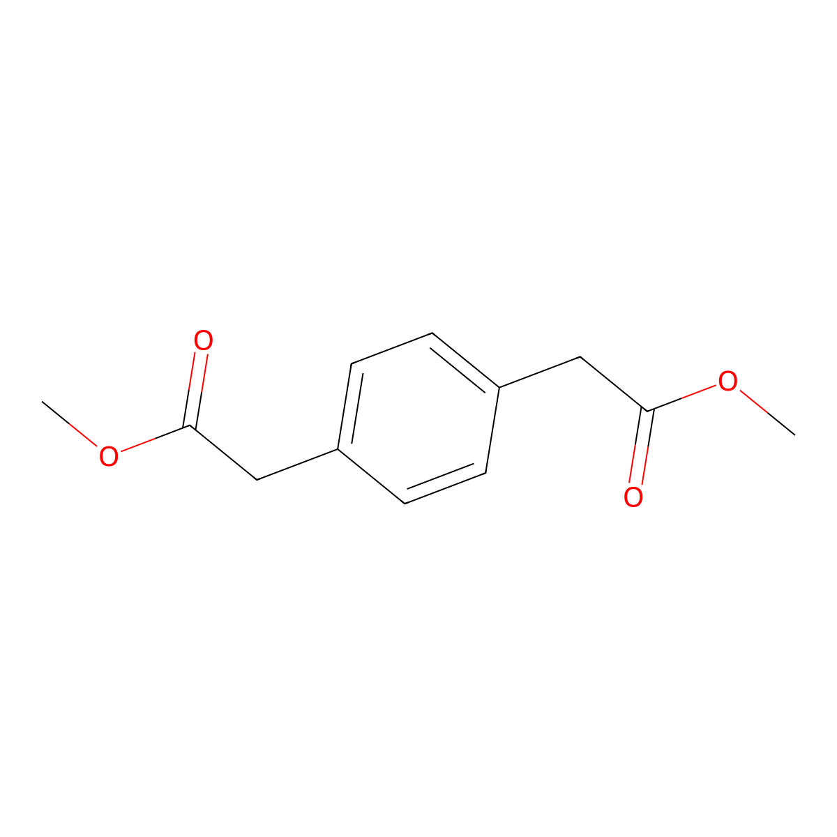 1,4-Benzenediacetic acid, dimethyl ester molecular structure, CAS 36076-25-2
