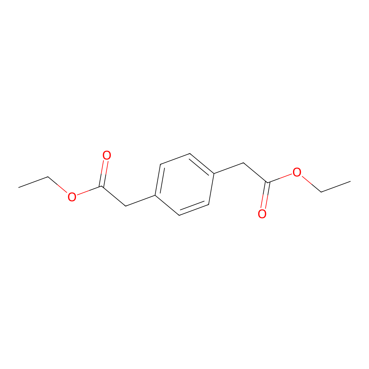 1,4-Diethyl 1,4-benzenediacetate molecular structure, CAS 36076-26-3
