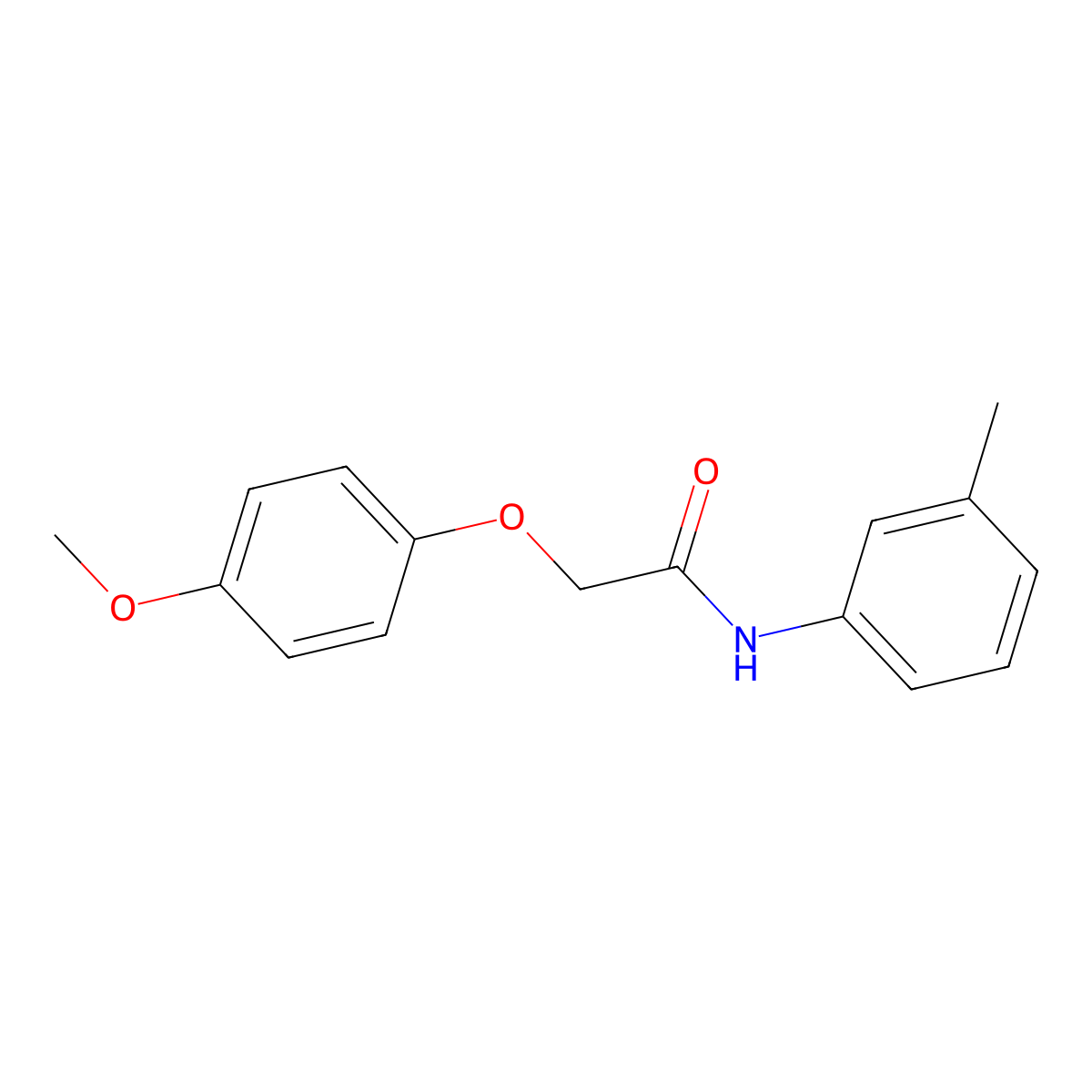 2-(4-methoxyphenoxy)-N-(3-methylphenyl)acetamide molecular structure, CAS 360761-78-0