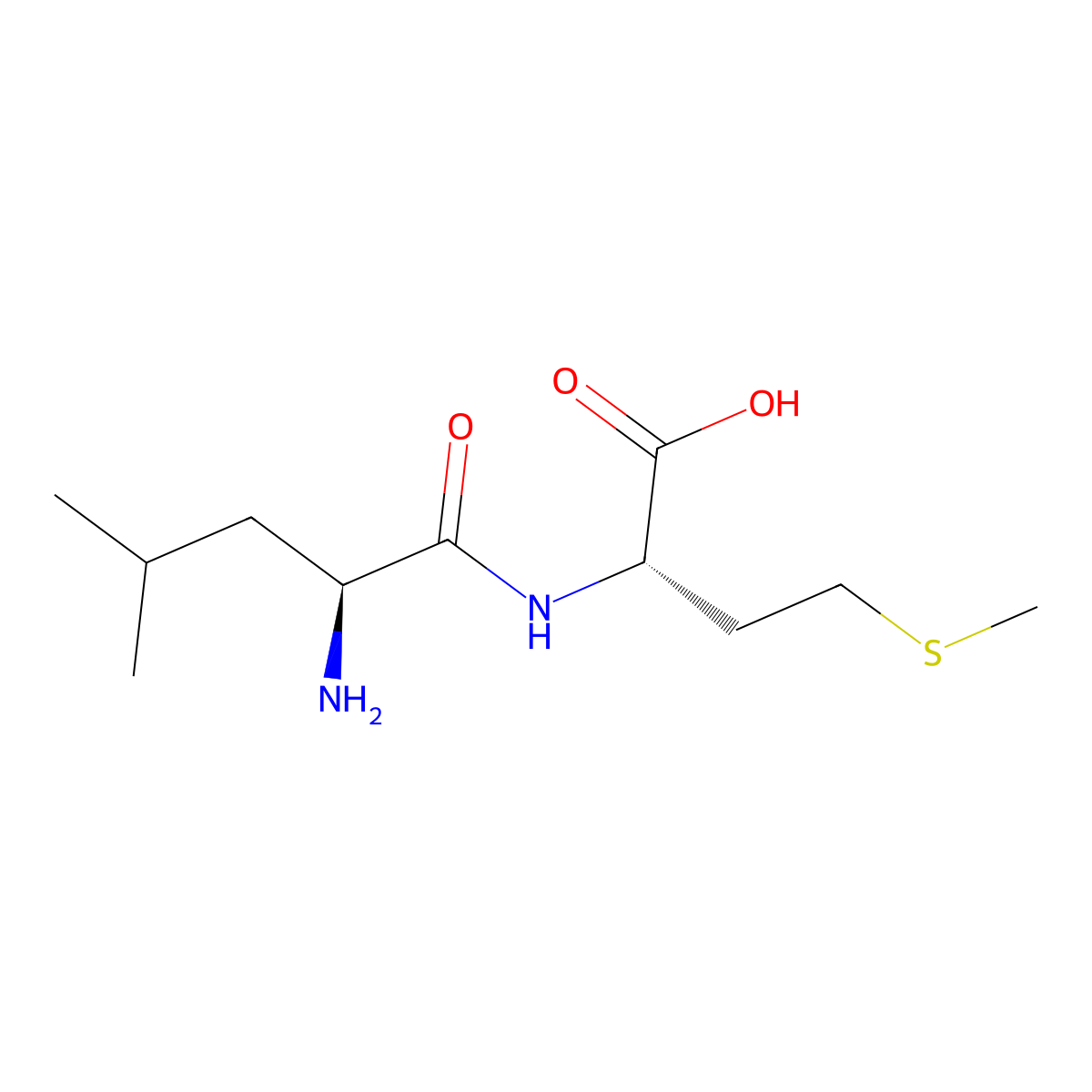 Leu-met molecular structure, CAS 36077-39-1