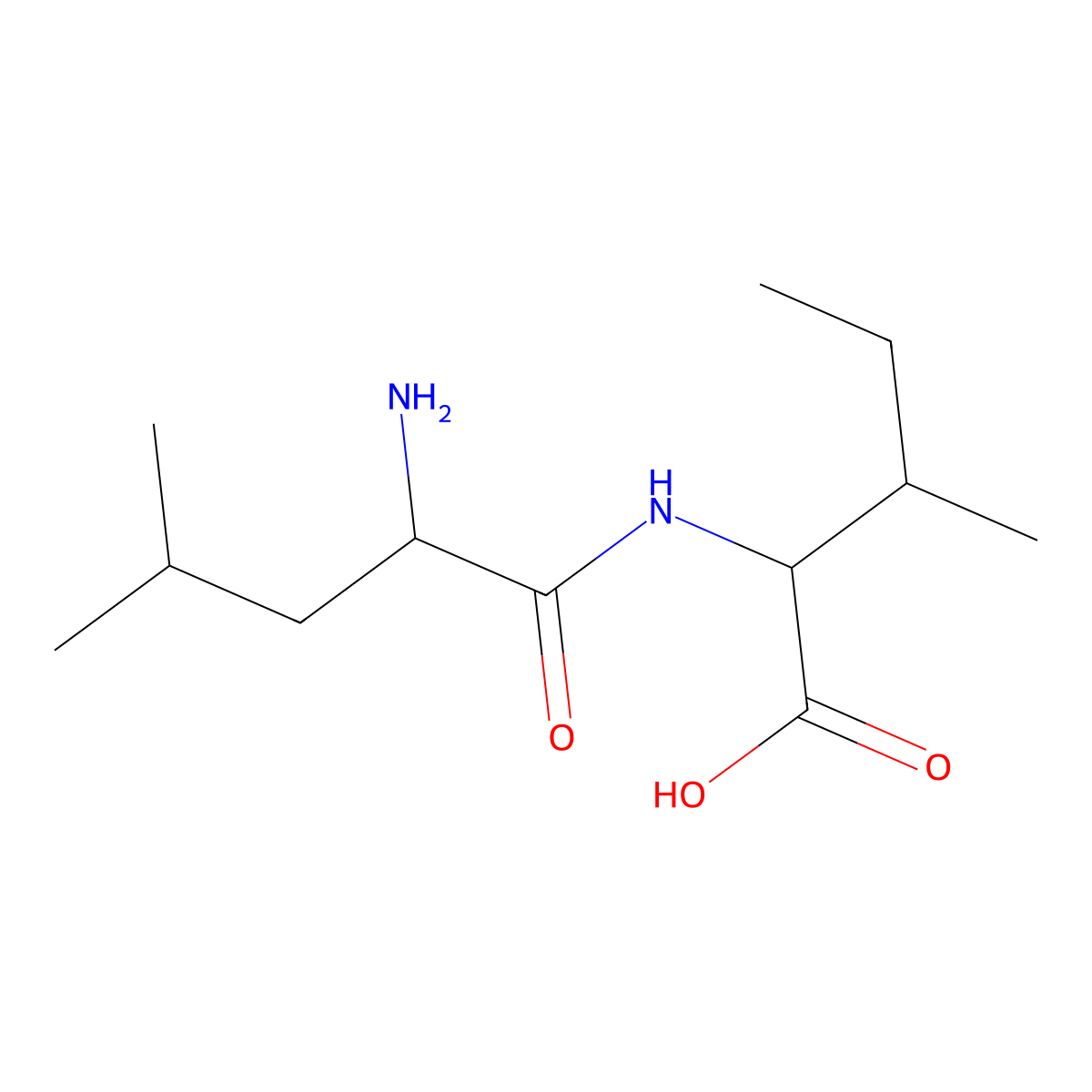 Leucyl-Isoleucine molecular structure, CAS 36077-41-5
