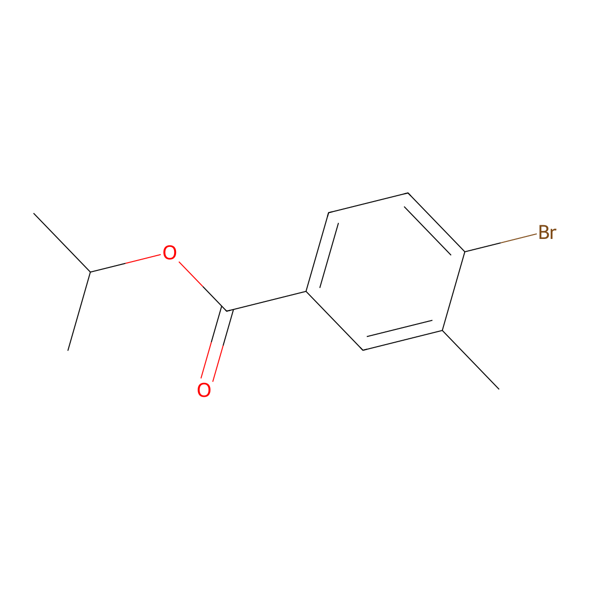 Isopropyl 4-bromo-3-methylbenzoate molecular structure, CAS 360773-73-5