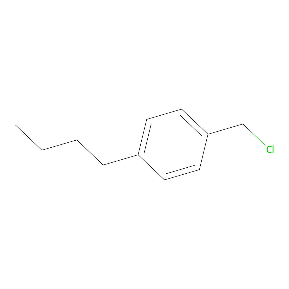 Benzene, 1-butyl-4-(chloromethyl)- molecular structure, CAS 36078-54-3