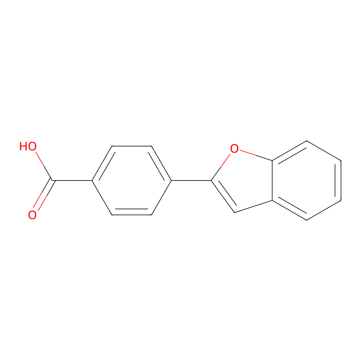 4-(Benzofuran-2-yl)benzoic acid molecular structure, CAS 36078-98-5