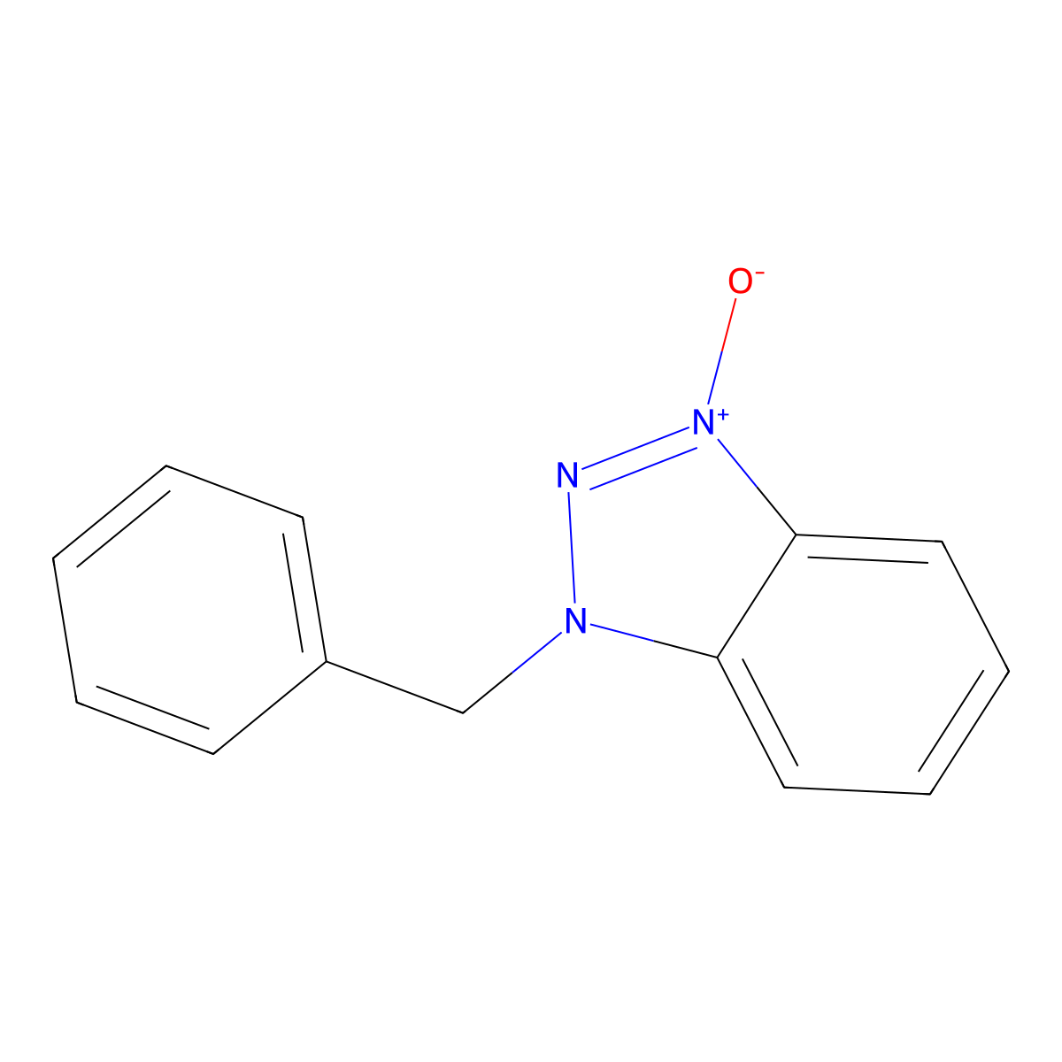 1-Benzyl-1H-1,2,3-benzotriazol-3-ium-3-olate molecular structure, CAS 360787-19-5