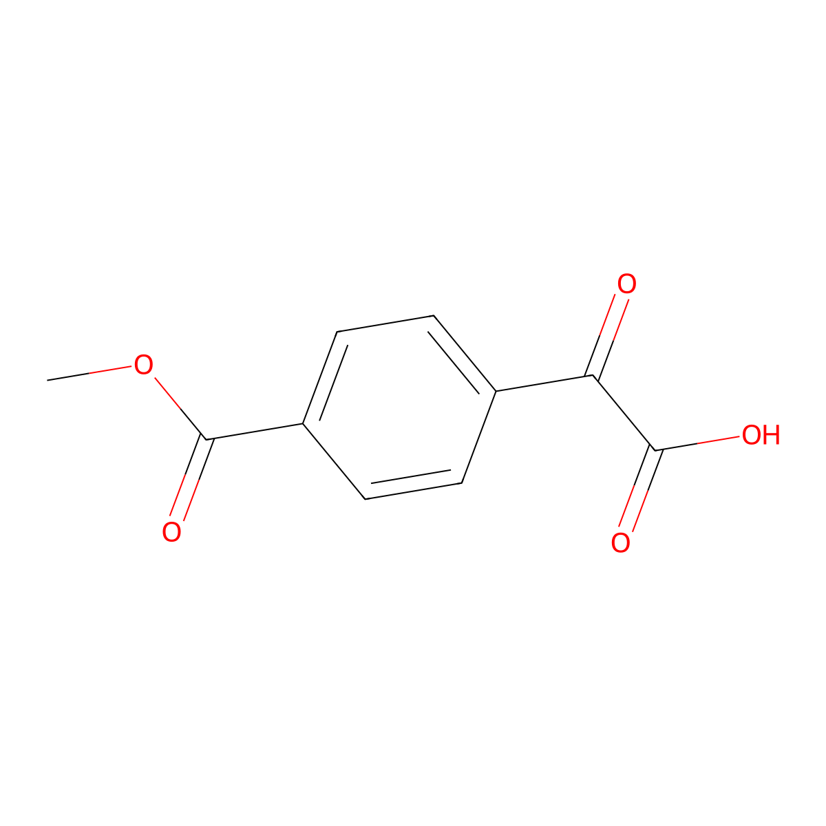 2-(4-(Methoxycarbonyl) phenyl)-2-oxoacetic acid molecular structure, CAS 360789-45-3
