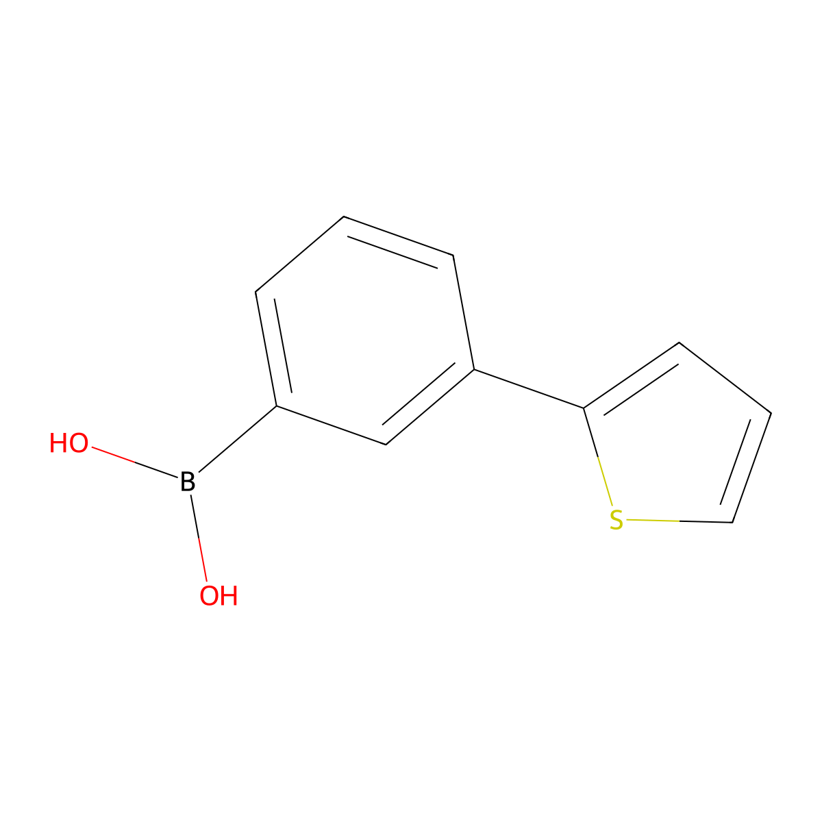 3-(2-Thienyl)phenylboronic acid molecular structure, CAS 360792-10-5