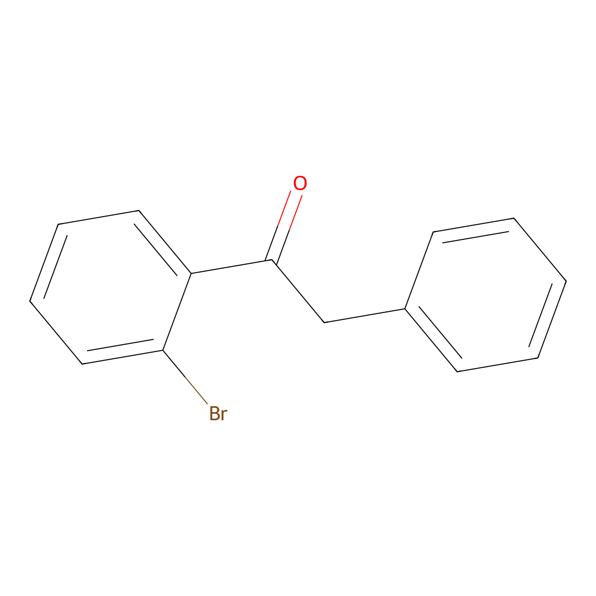 1-(2-Bromophenyl)-2-phenylethan-1-one molecular structure, CAS 36081-66-0