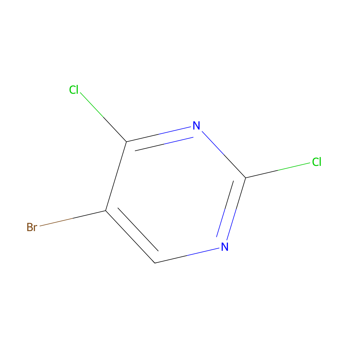 5-Bromo-2,4-dichloropyrimidine molecular structure, CAS 36082-50-5