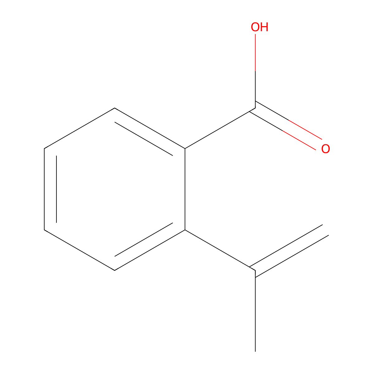 2-(Prop-1-en-2-yl)benzoic acid molecular structure, CAS 3609-46-9