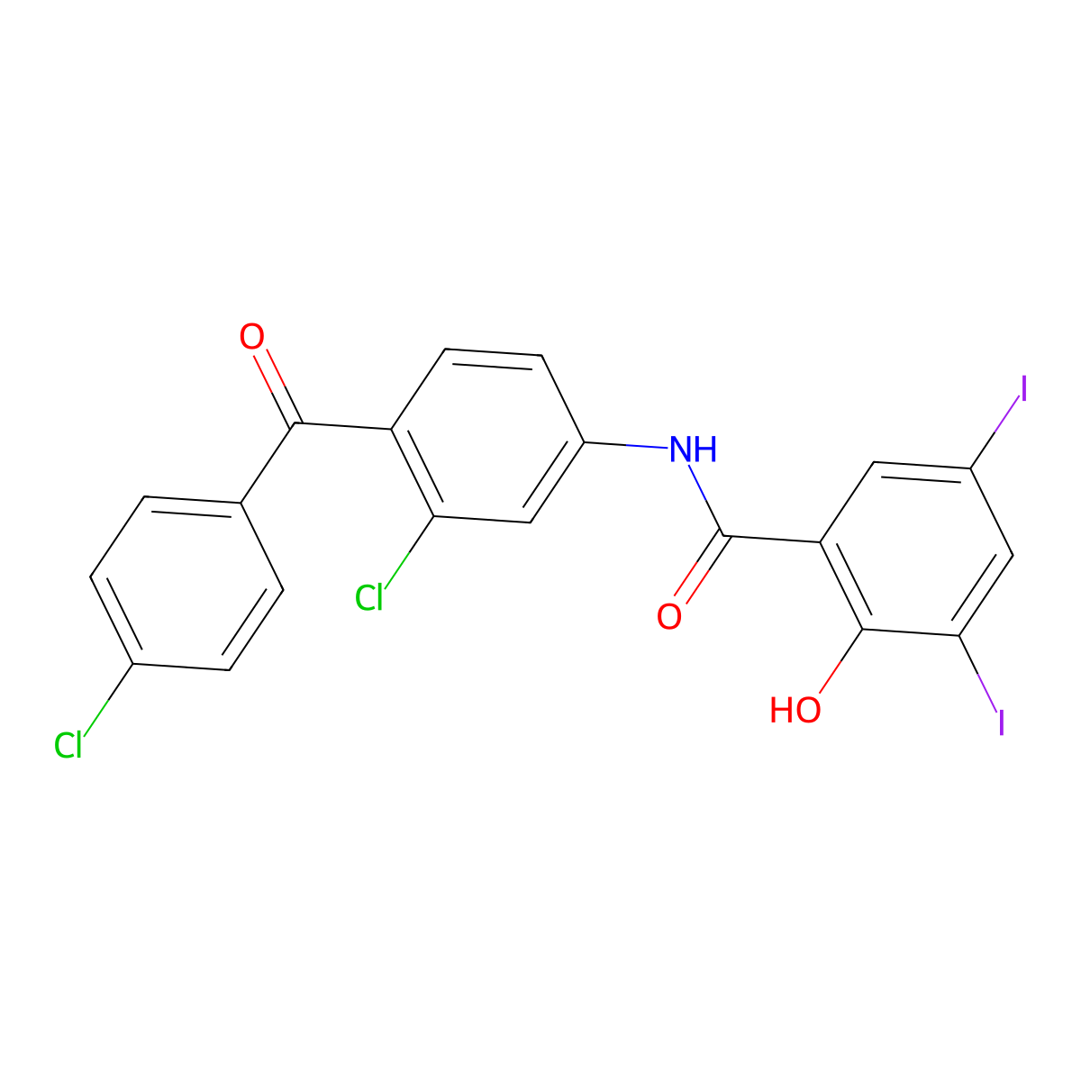 Salantel molecular structure, CAS 36093-47-7