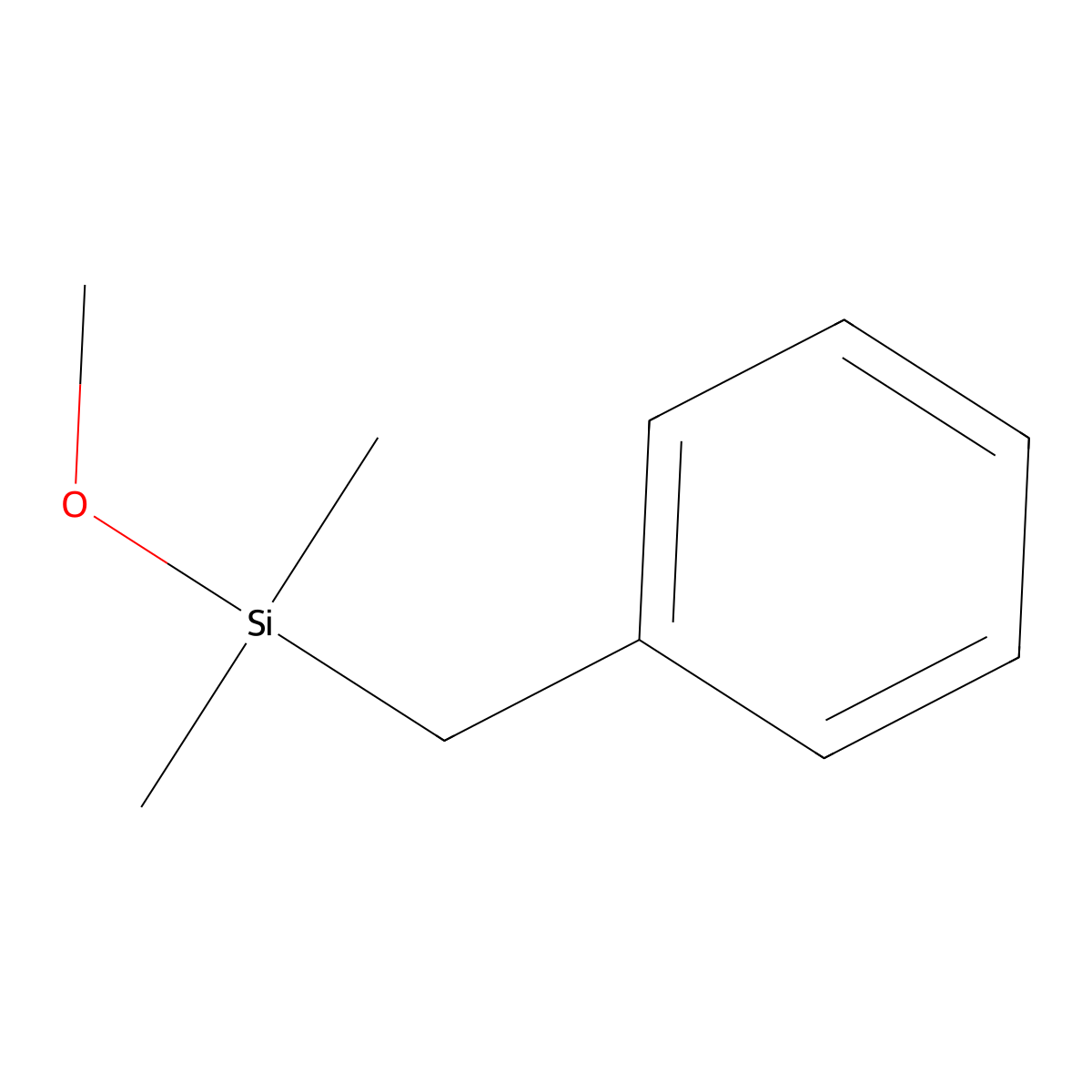 Benzyl(methoxy)dimethylsilane molecular structure, CAS 36094-19-6