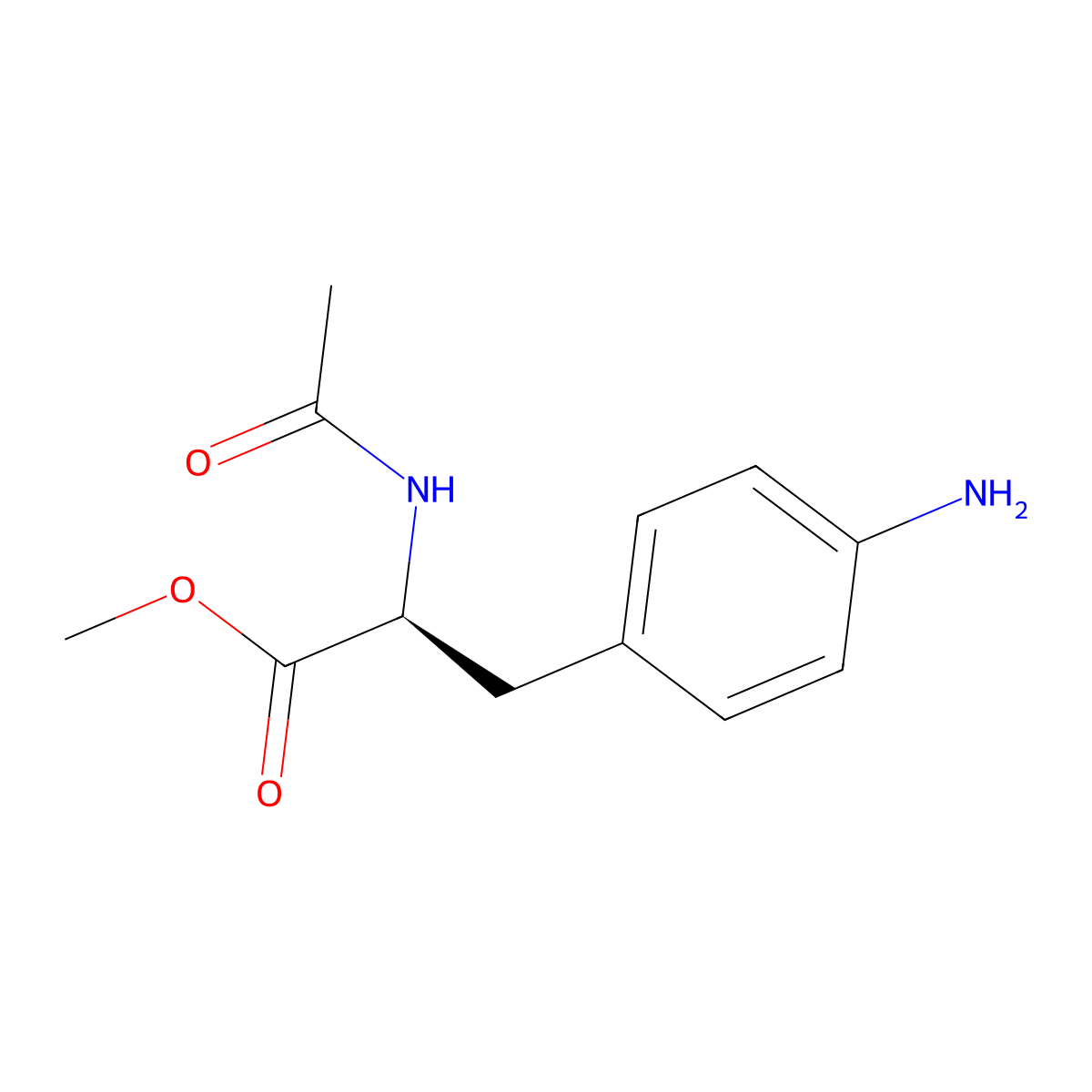 AC-P-Amino-phe-ome molecular structure, CAS 36097-42-4