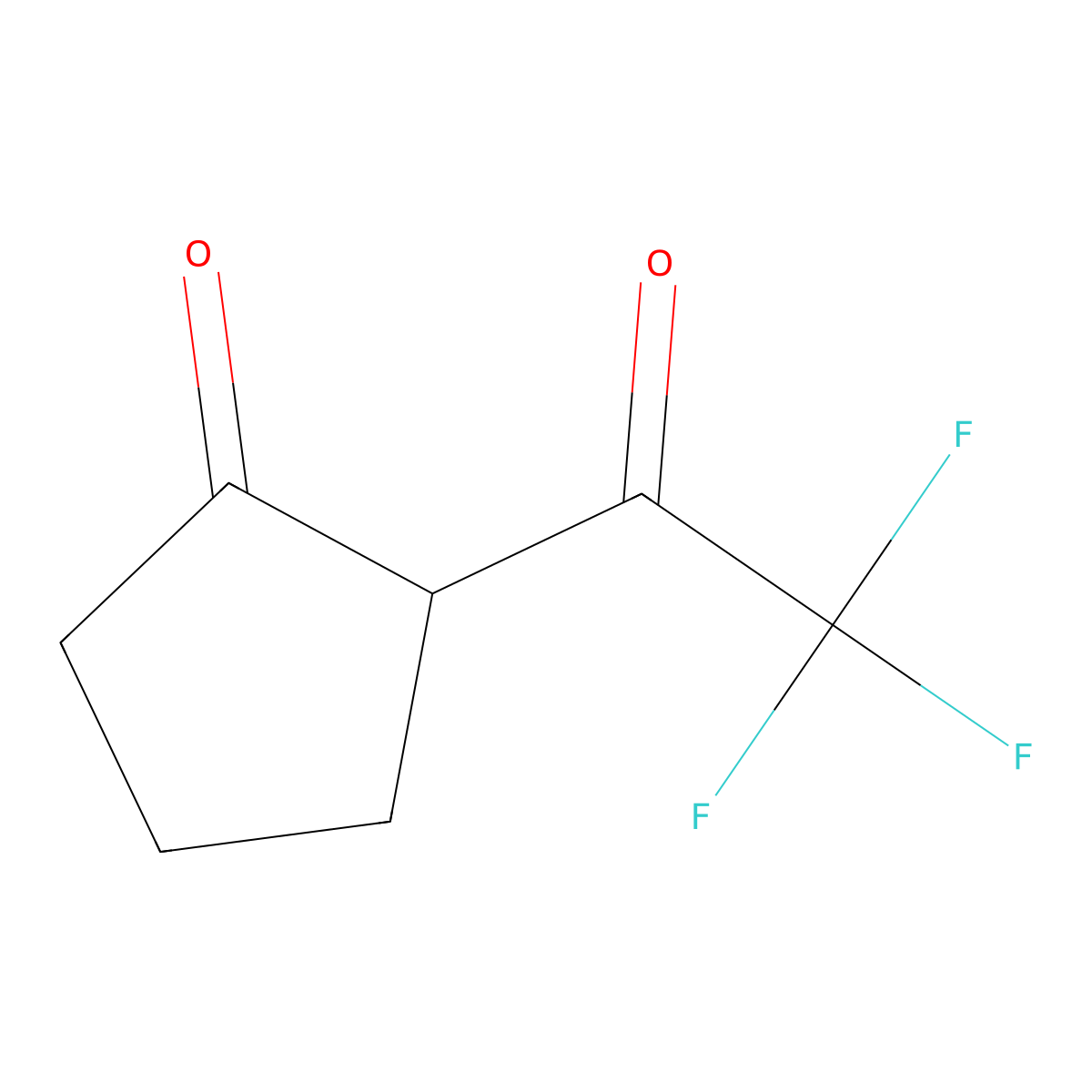 2-(Trifluoroacetyl)cyclopentan-1-one molecular structure, CAS 361-73-9