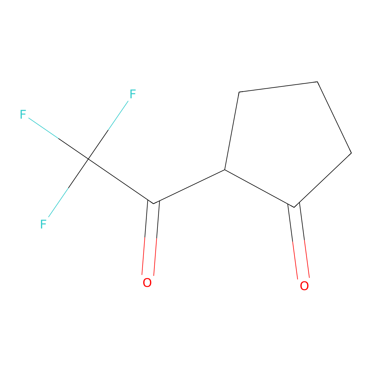 2-(Trifluoroacetyl)cyclopentan-1-one molecular structure, CAS 361-73-9