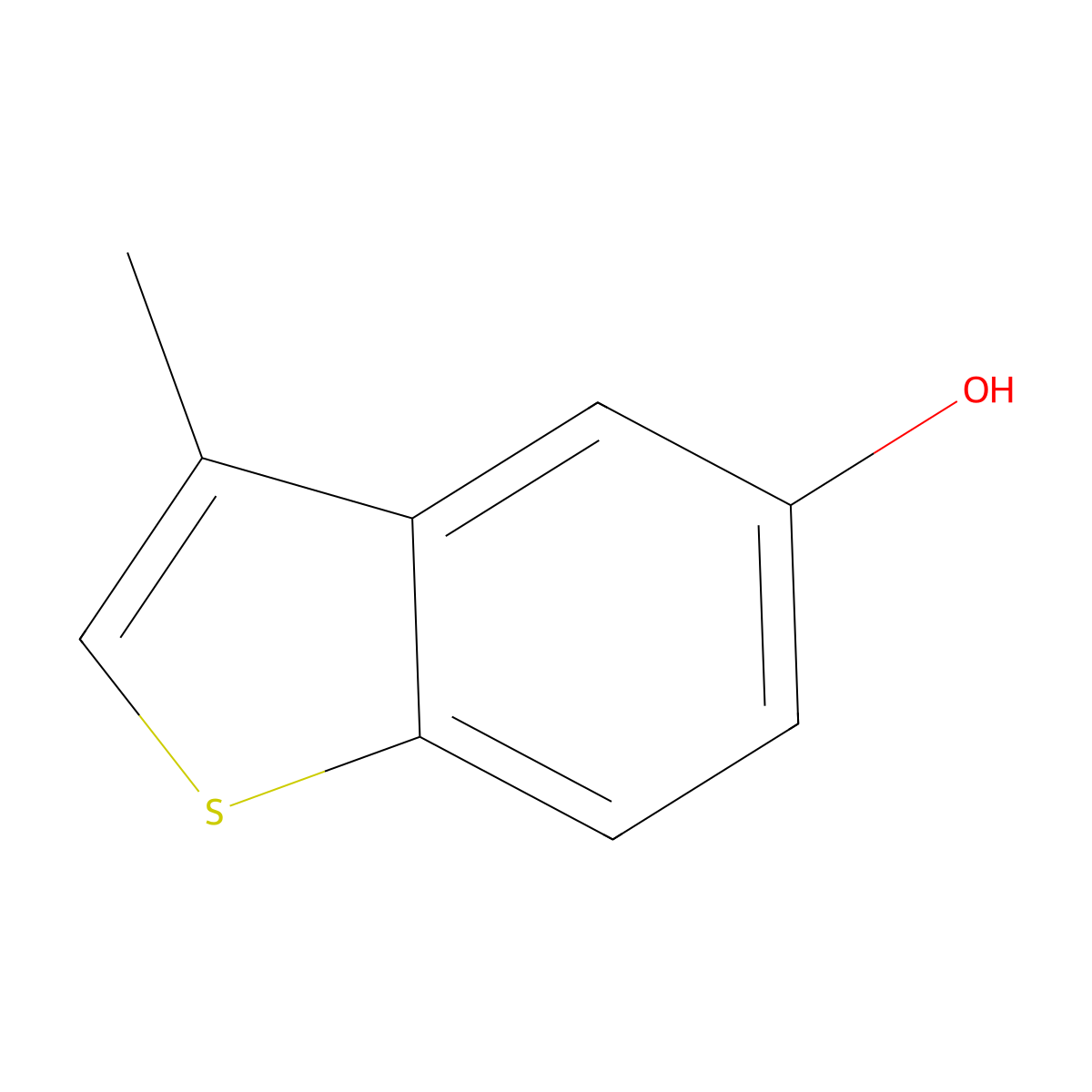 3-Methylbenzo[b]thiophen-5-ol molecular structure, CAS 3610-07-9