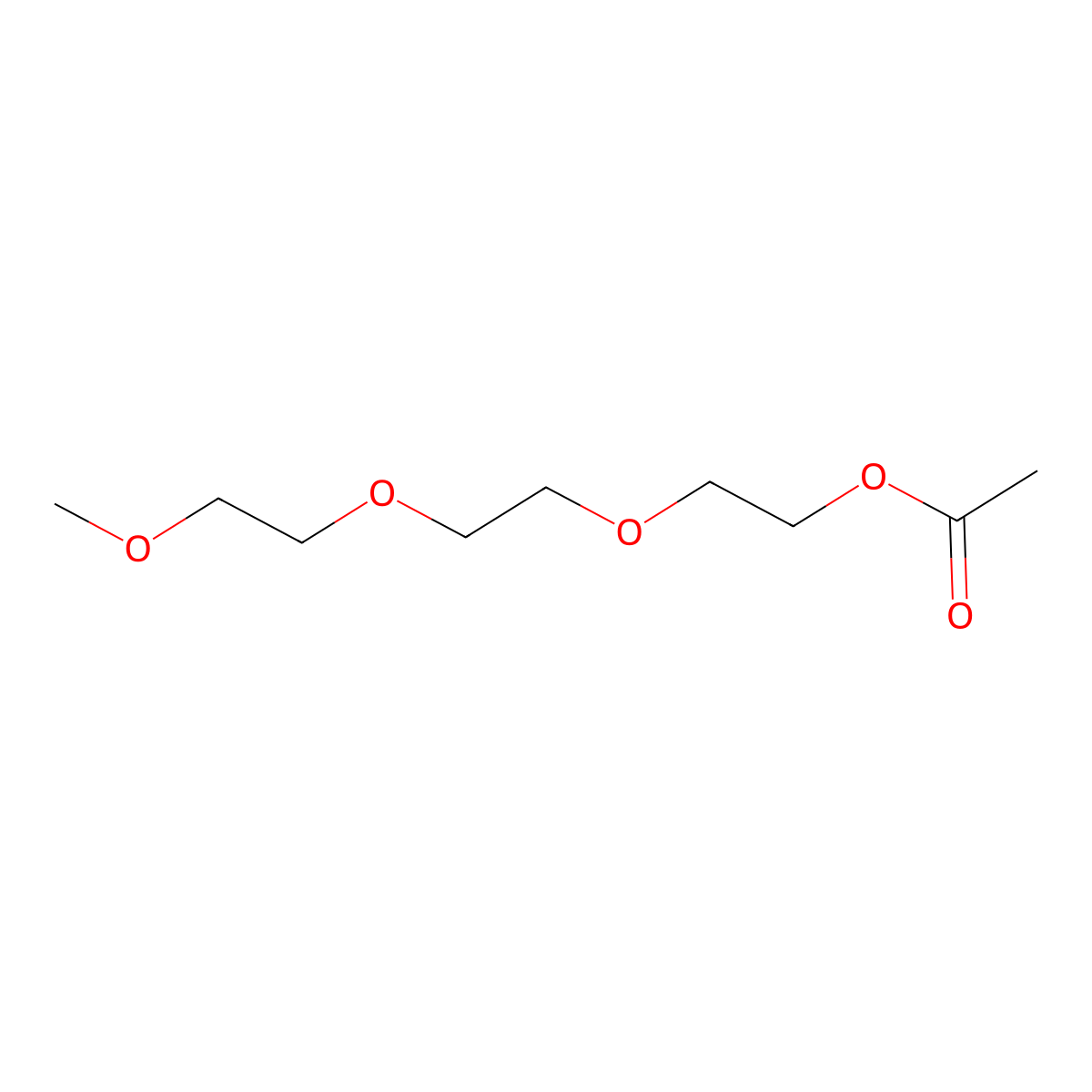 2-(2-(2-Methoxyethoxy)ethoxy)ethyl acetate molecular structure, CAS 3610-27-3