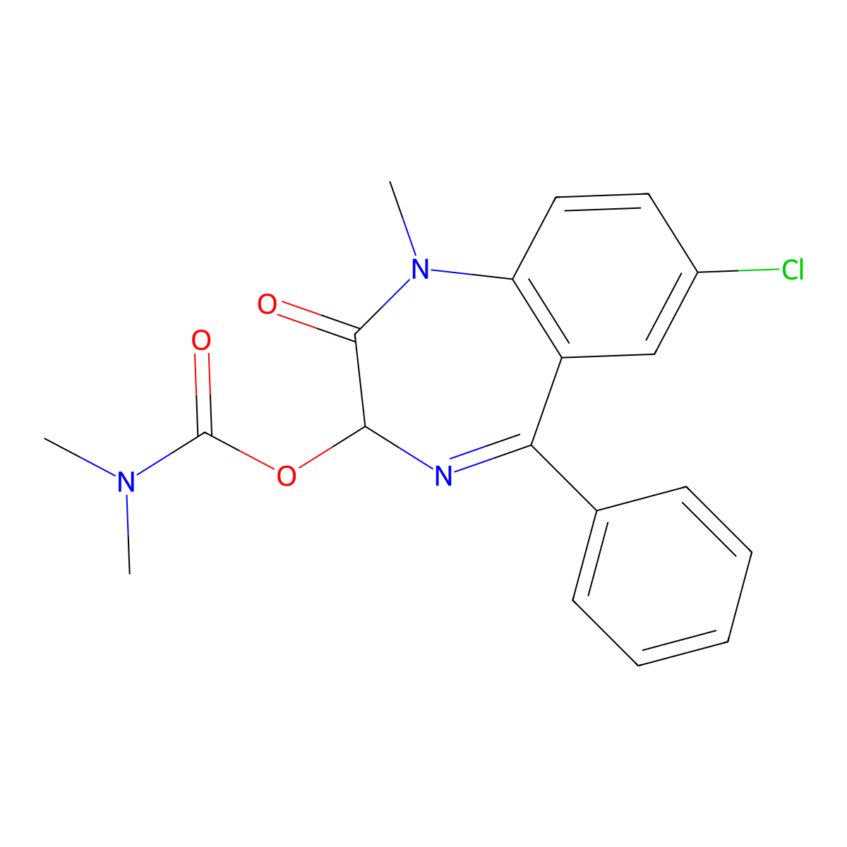 Camazepam molecular structure, CAS 36104-80-0