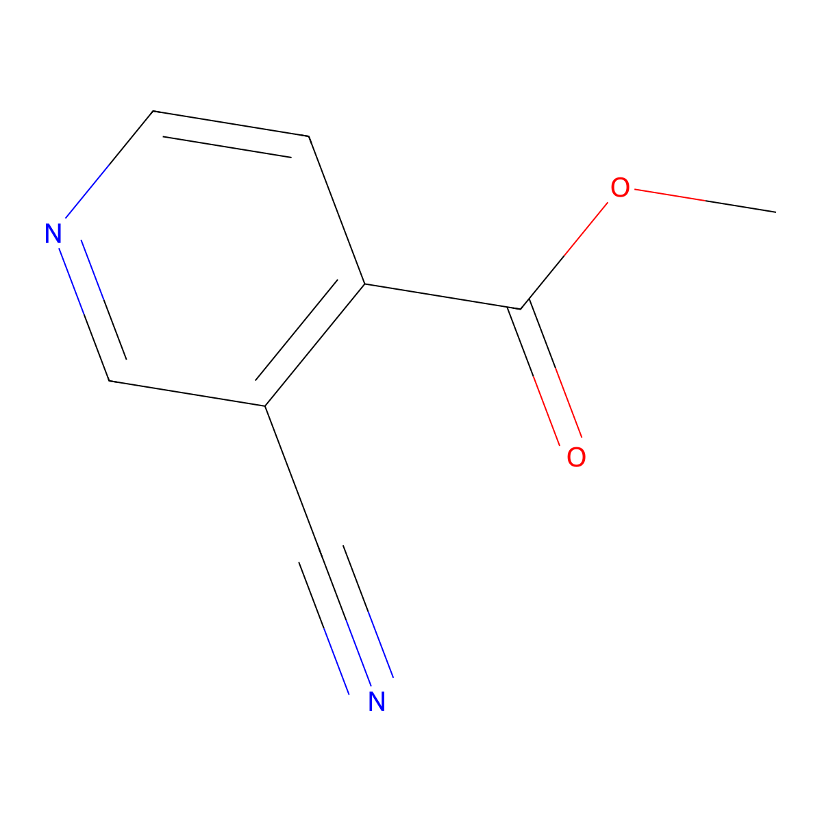 Methyl 3-cyanopyridine-4-carboxylate molecular structure, CAS 36106-47-5