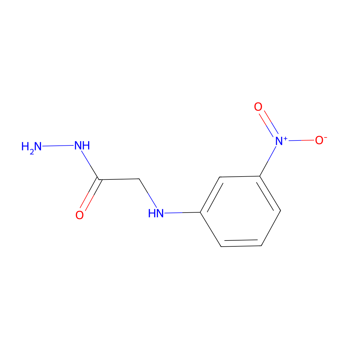 2-(3-Nitroanilino)acetohydrazide molecular structure, CAS 36107-14-9