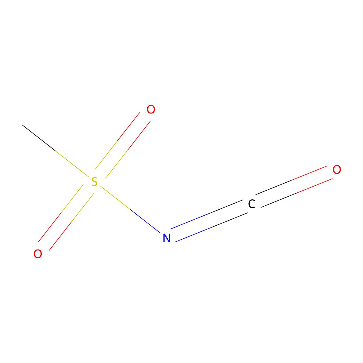 Methanesulfonyl isocyanate molecular structure, CAS 3611-92-5