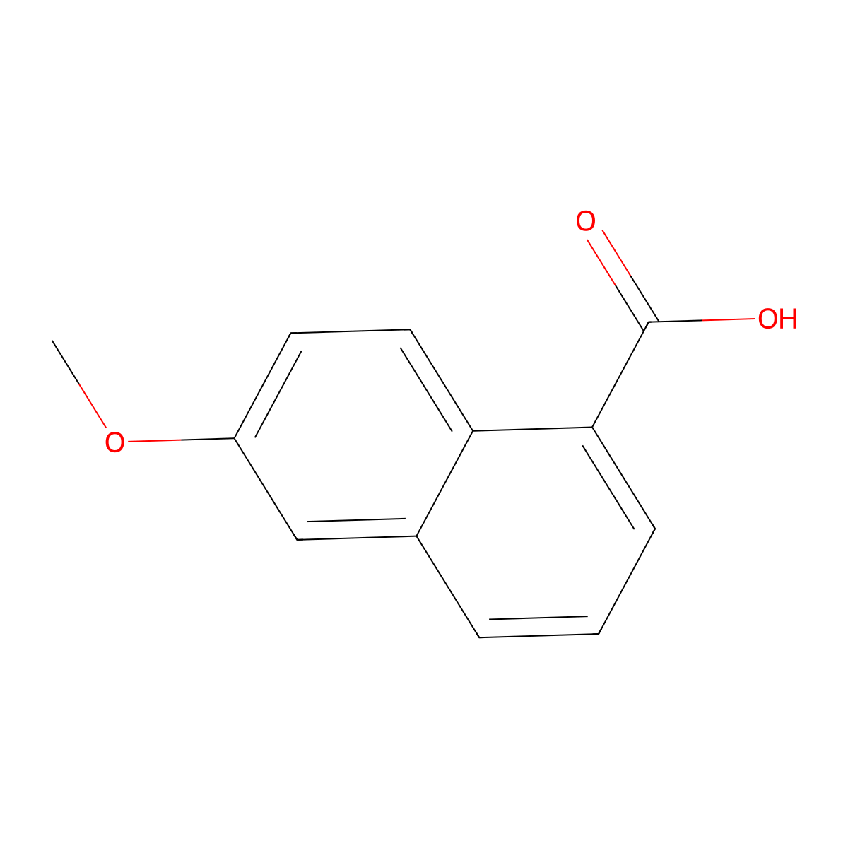 6-Methoxy-1-naphthoic acid molecular structure, CAS 36112-61-5