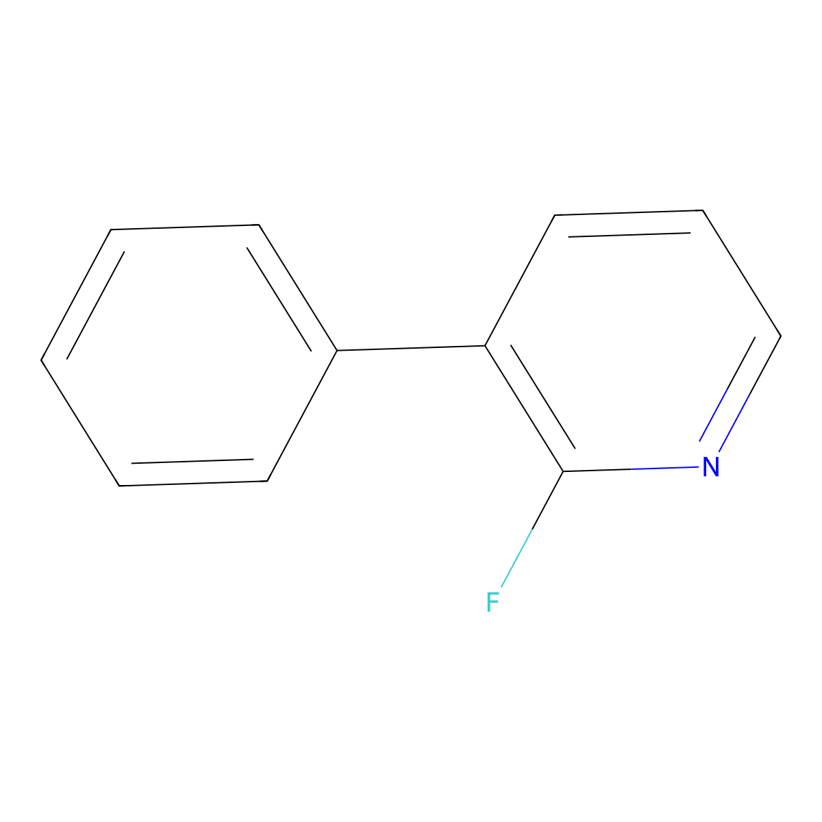 2-Fluoro-3-phenylpyridine molecular structure, CAS 361147-22-0