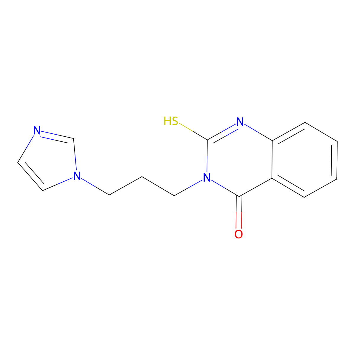 3-(3-imidazol-1-ylpropyl)-2-sulfanylidene-1H-quinazolin-4-one molecular structure, CAS 361150-62-1